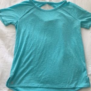 Athleta girl shirt with cut out in back sz L/12